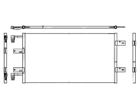 Радиатор кондиционера Renault Trafic, Opel Vivaro, Nissan Primastar (02-07) 2.5 - NRF