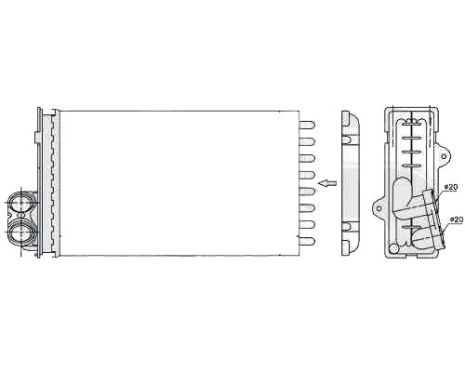 Радиатор печки RENAULT LAGUNA 1994-1998 гг.