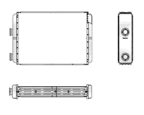 Радиатор печки Fiat Doblo 2001-2009 (FPS)