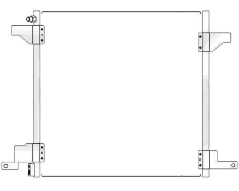 Радіатор кондиціонера Mercedes ML-Class 163 97-05
