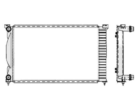 Радіатор Audi (Audi)DI A4 01-04 (B6)/A4 05-08 (B7) виробник FPS