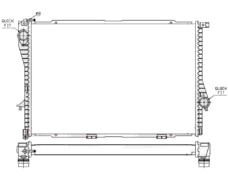 Радіатор BMW 5 Series (Е39) 96-03/7 (E38) 94-02