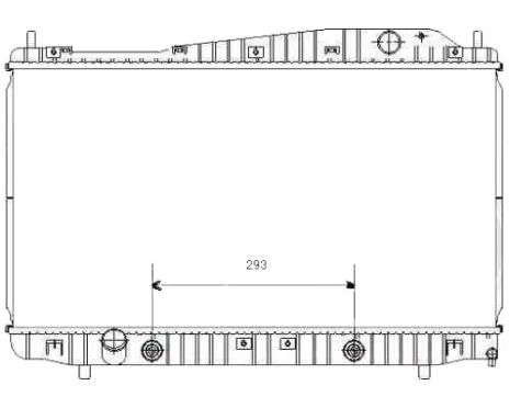 Радіатор Chevrolet Evanda (Шевроле Еванда) 03-06 виробник FPS