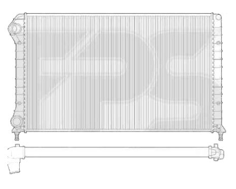 Радіатор Fiat Doblo (Фіат Добло) 01-09 виробник FPS