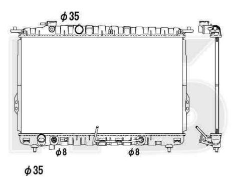 Радіатор Hyundai Sonata 01-05 (EF) виробник FPS