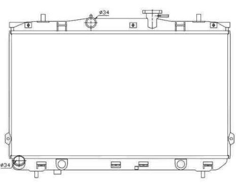 Радіатор Hyundai ELANTRA 00-06 (XD) виробник HCC