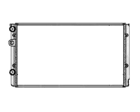 Радіатор охолодження двигуна Seat Ibiza, Cordoba, Inca 1.0-1.8 МКПП, конд. (93-99) (FPS)
