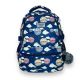 Шкільний рюкзак Favor для дівчинки, два відділення, фронтальний карман, бічні кишені, розмір 40*27*15см, синій