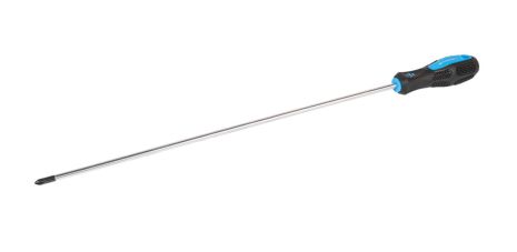 Викрутка хрестова магнітна PH2х400 мм ручка з покриттям TPR MASTERTOOL 48-5240