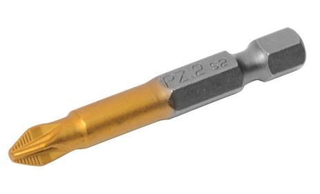 Насадка викруткова PZ2 50 мм 1/4" S2/TITAN набір 2 шт MASTERTOOL 10-92-510