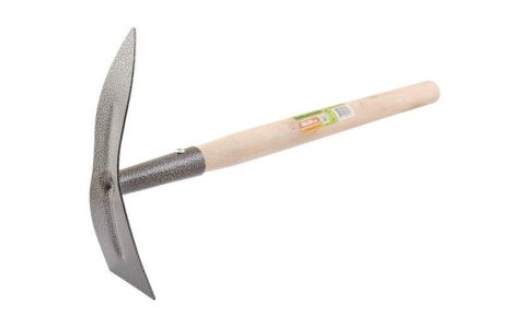 Тяпка садовая комбинированная с удлиненной деревянной ручкой 380х180 мм MASTERTOOL 14-6197