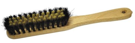 Щетка для одежды с ручкой 240 мм конский волос деревянная MASTERTOOL 14-6377