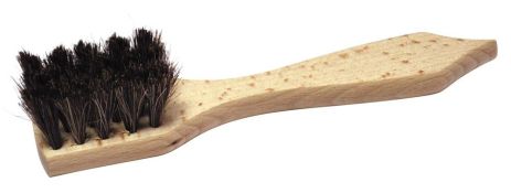 Щетка для обуви с ручкой 170 мм конский волос деревянная MASTERTOOL 14-6379