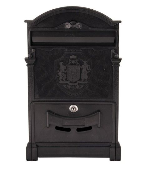 Ящик почтовый пластиковый 410х250х80 мм черный MASTERTOOL 92-0740