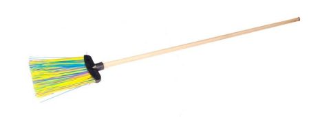 Мітла вулична плоска Стандарт з дерев'яною ручкою 1500 мм ПП MASTERTOOL 14-6369
