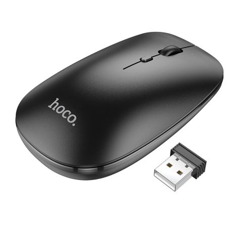 Wireless Миша Hoco GM15 Art dual-mode business wireless mouse |BT5.0, 2.4G, 800/1200/1600dpi| Чорний