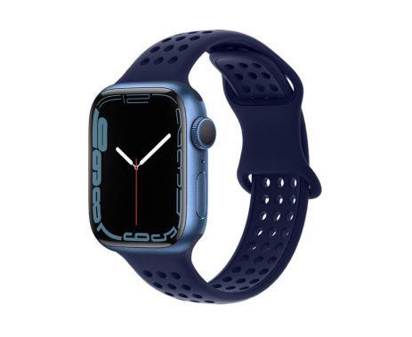 Ремінець силіконовий Hoco iWatch WA08 honeycomb 38/40/41mm evening blue