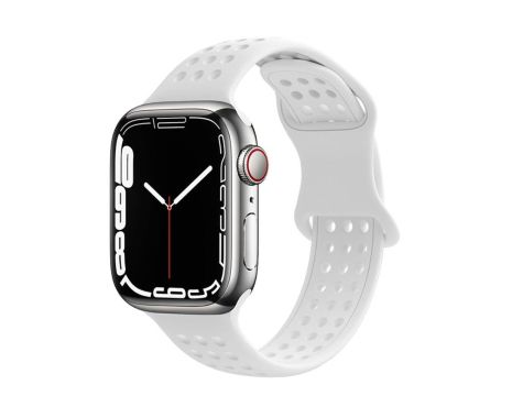 Ремінець силіконовий Hoco iWatch WA08 honeycomb 38/40/41mm white