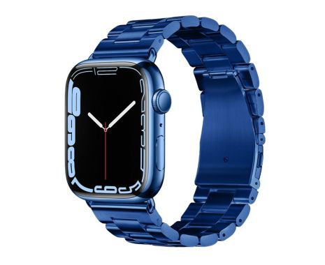 Ремешок металлический Hoco iWatch WA10 three-bead 38/ 40/ 41mm blue