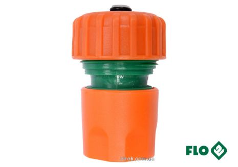 Муфта быстросъемная FLO с водо-стопом для водяного шланга 3/4" Vorel 89004
