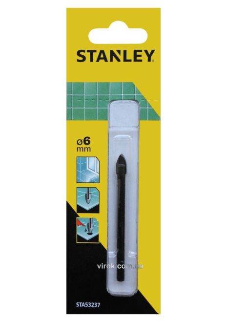 Сверло по керамической плитке 6 мм Stanley STA53237-QZ