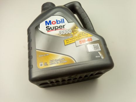 Масло моторное 5W-40 синтетическое MOBIL Super 3000 Diesel 4л. (152062)