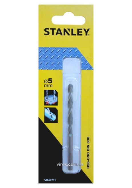 Сверло по металлу 5 мм Stanley STA50711-QZ