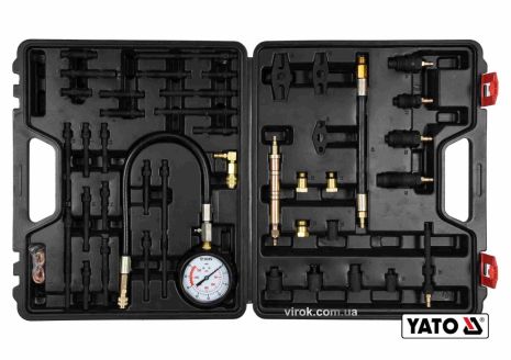 Компрессометр для бензиновых и дизельных двигателей 50 предметов Yato YT-73012
