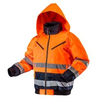 Утеплена робоча сигнальна куртка, помаранчева M NEO 81-711-M
