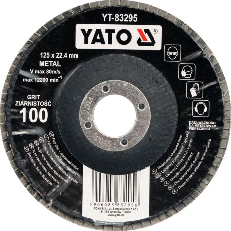Круг лепестковый тарельчатый 125 мм-Р36 Yato YT-83291