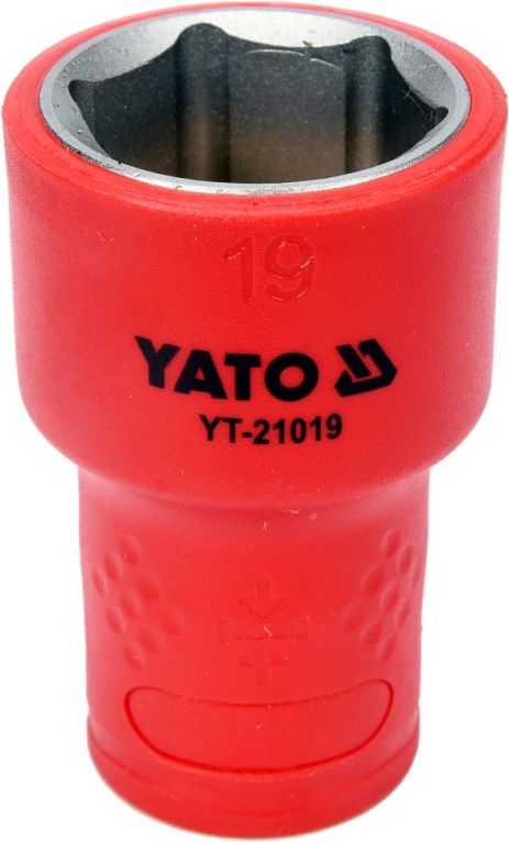 Головка торцевая диэлектрическая VDE 3/8'' 19мм Yato YT-21019