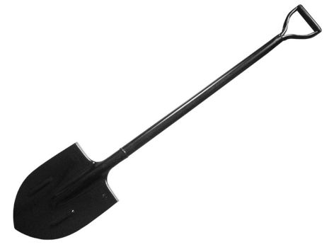 Лопата штикова з металевою ручкою 210х290 мм 1200 мм порошкове фарбування MASTERTOOL 14-6271