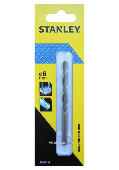 Сверло по металлу 6 мм Stanley STA50715-QZ