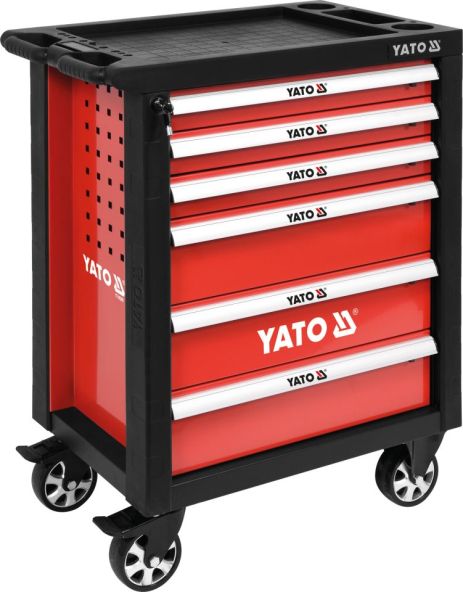 Сервисная тележка на колёсах с выдвижными ящиками 6 ед. Yato YT-55299
