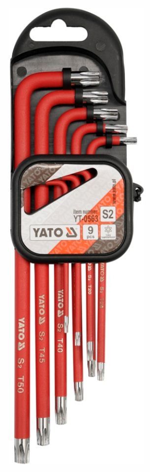 Набір ключів Torx T10-T50 9 шт. Yato YT-0563