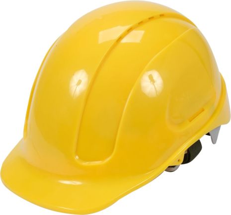 Каска для защиты головы желтая из пластика ABS Yato YT-73971
