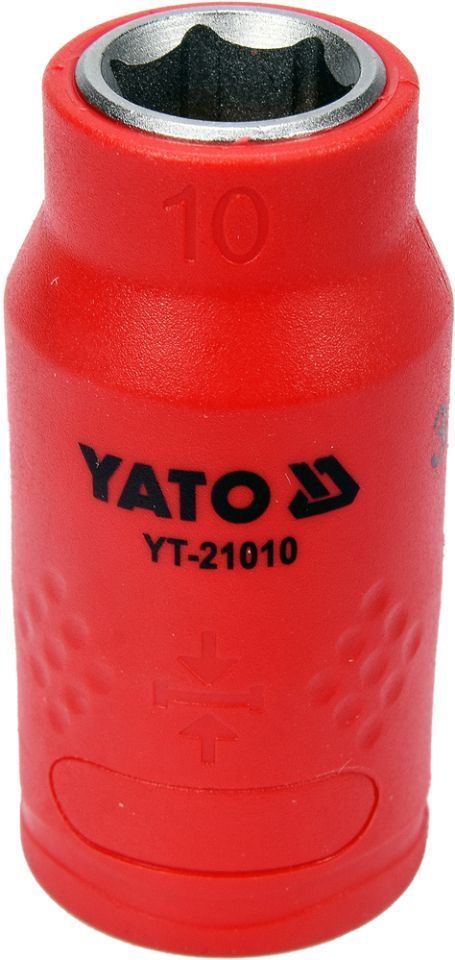 Головка торцевая диэлектрическая VDE 3/8'' 10мм Yato YT-21010