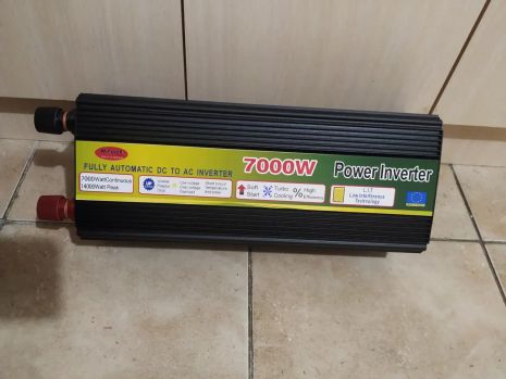 Инвертор преобразователь Wimpex 7000W 12V-220V (30349)