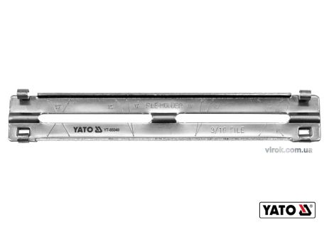 Напрямна для напилка з кліпсовим кріпленням Ø4.8 x 190 х 30 мм під 10°/25°/30°/35° Yato YT-85049