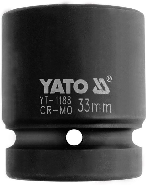 Головка торцева ударна шестигранна 1" 28 мм Yato YT-1184