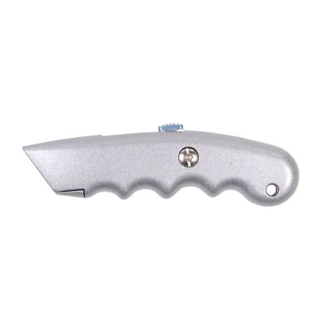 Нож строительный (металлический корпус) лезвие трапеция автоматический замок Sigma 8212031