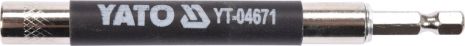 Держатель насадок магнитный викруткових : HEX - 1/4", L= 120 мм Yato YT-04671