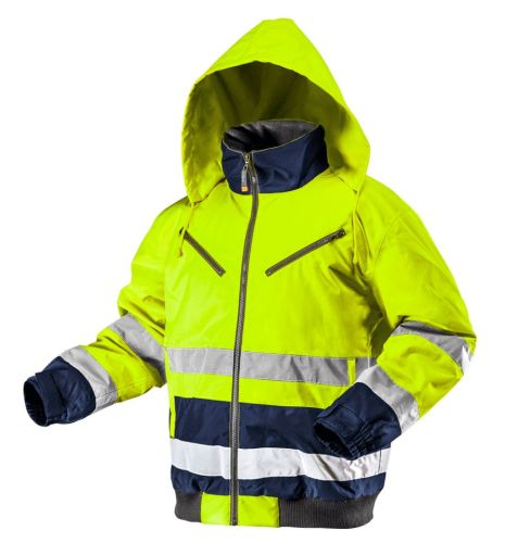 Утеплена робоча сигнальна куртка жовта L NEO 81-710-L