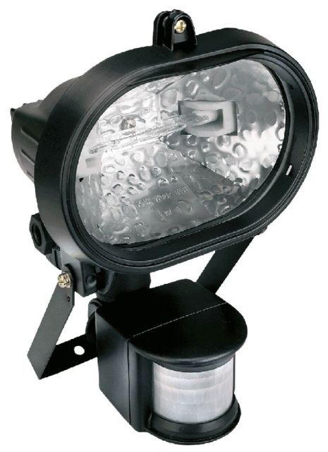 Галогенный прожектор овальный 150 Вт с датчиком 180°, 230 В, 50 Гц, IP44, CE Topex 94W046
