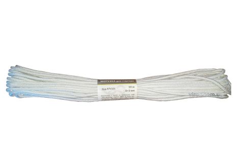 Веревка для стартера TM , d=3 мм, длина 10 м, белая Virok 87V101