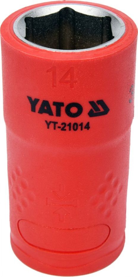 Головка торцевая диэлектрическая VDE 3/8'' 14мм Yato YT-21014