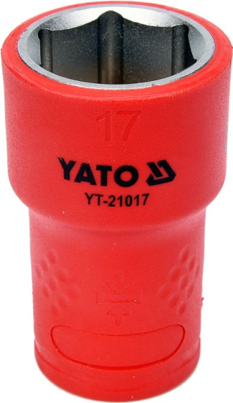 Головка торцевая диэлектрическая VDE 3/8'' 17мм Yato YT-21017