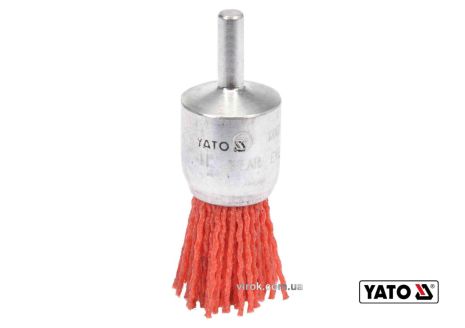 Щетка кисточковая полимерно абразивная 25мм для дрели Yato YT-47780