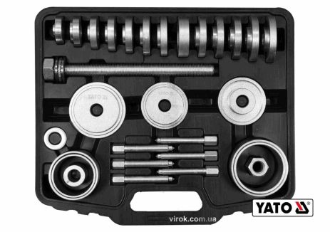 Набір для демонтажу підшипників та втулок гвинт l=38 мм, 31 шт YaTo YT-25412