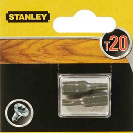 Бита T10 (L=25 мм) (2 ед) STANLEY STA61060